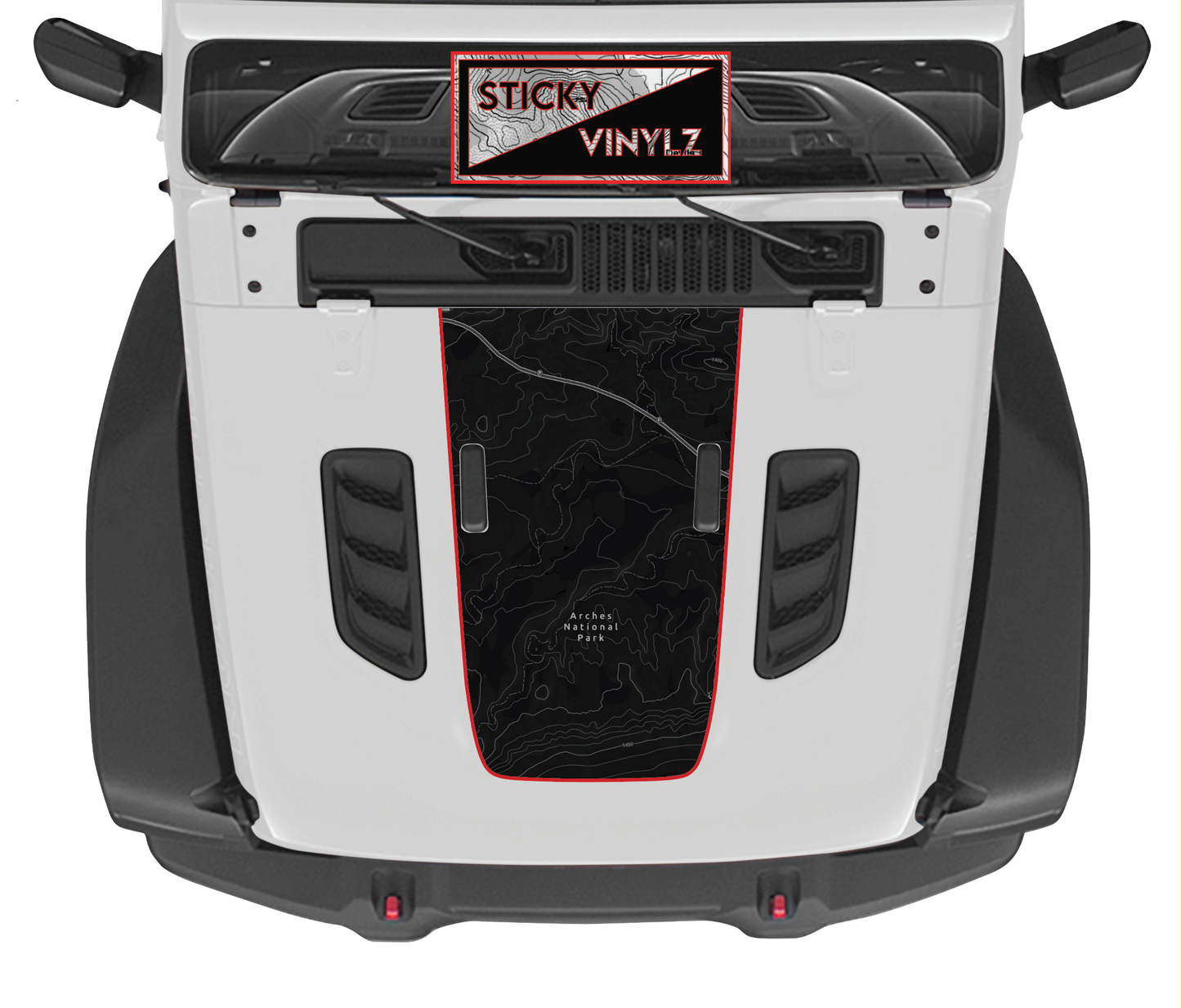 Hood Top Insert, Rubicon