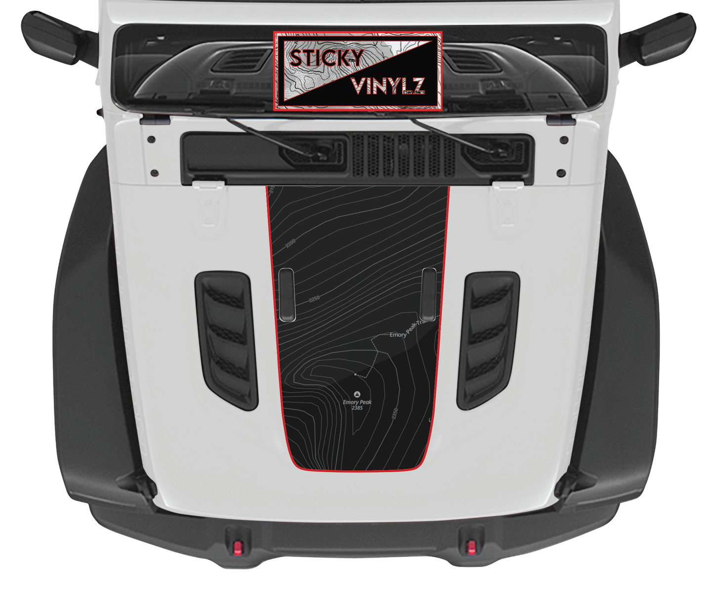 Hood Top Insert, Rubicon