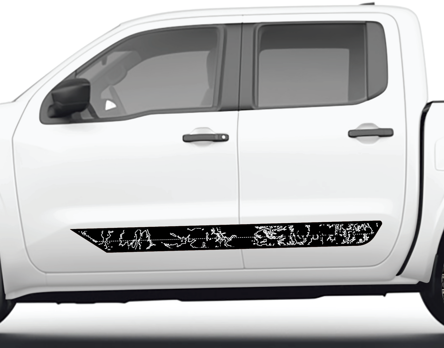 Nissan Frontier Textured Topographic Cab Side Strip
