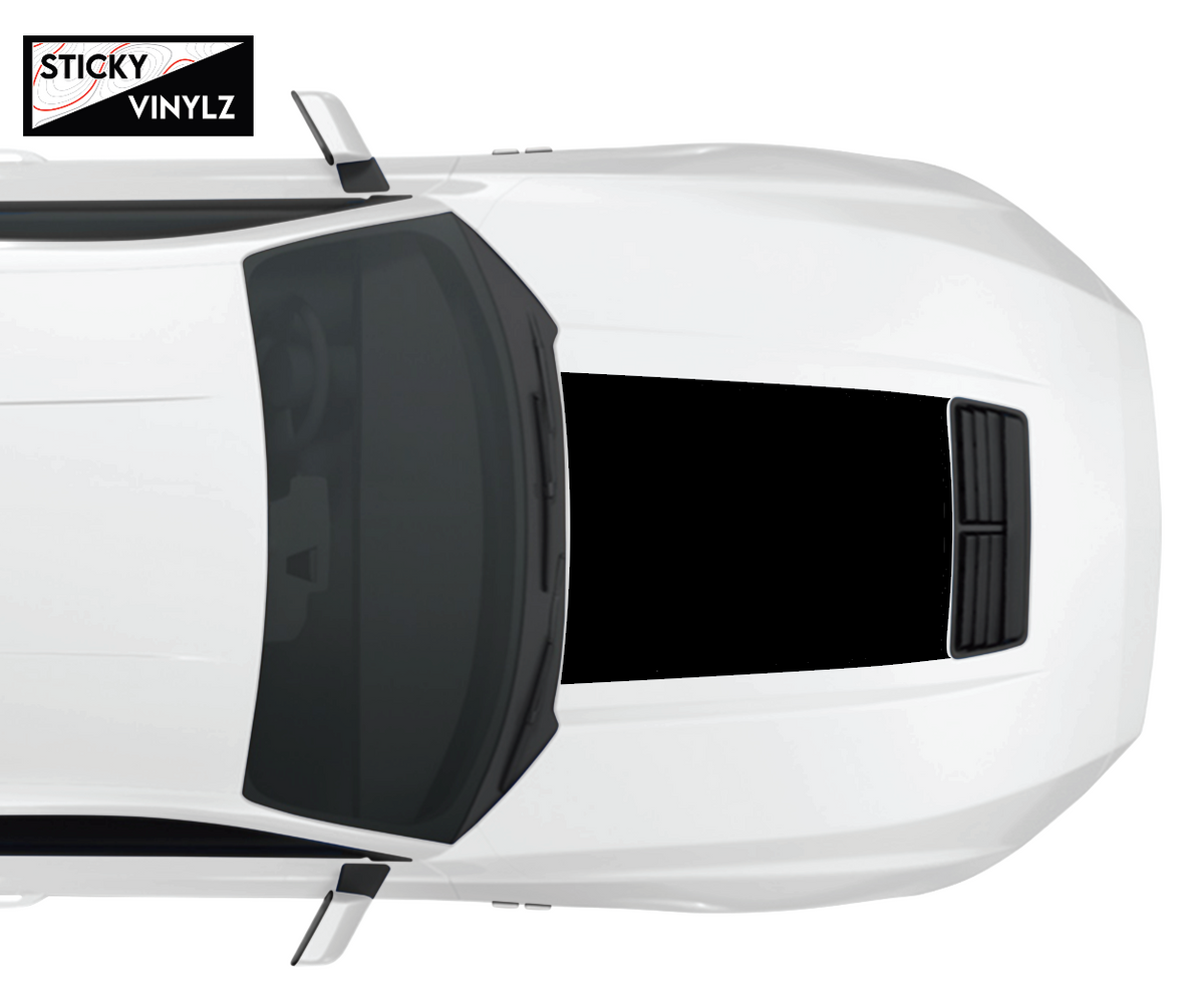 Ford Mustang 2024+ GT Hood Insert w/Color Accent vinyl decal, black color option