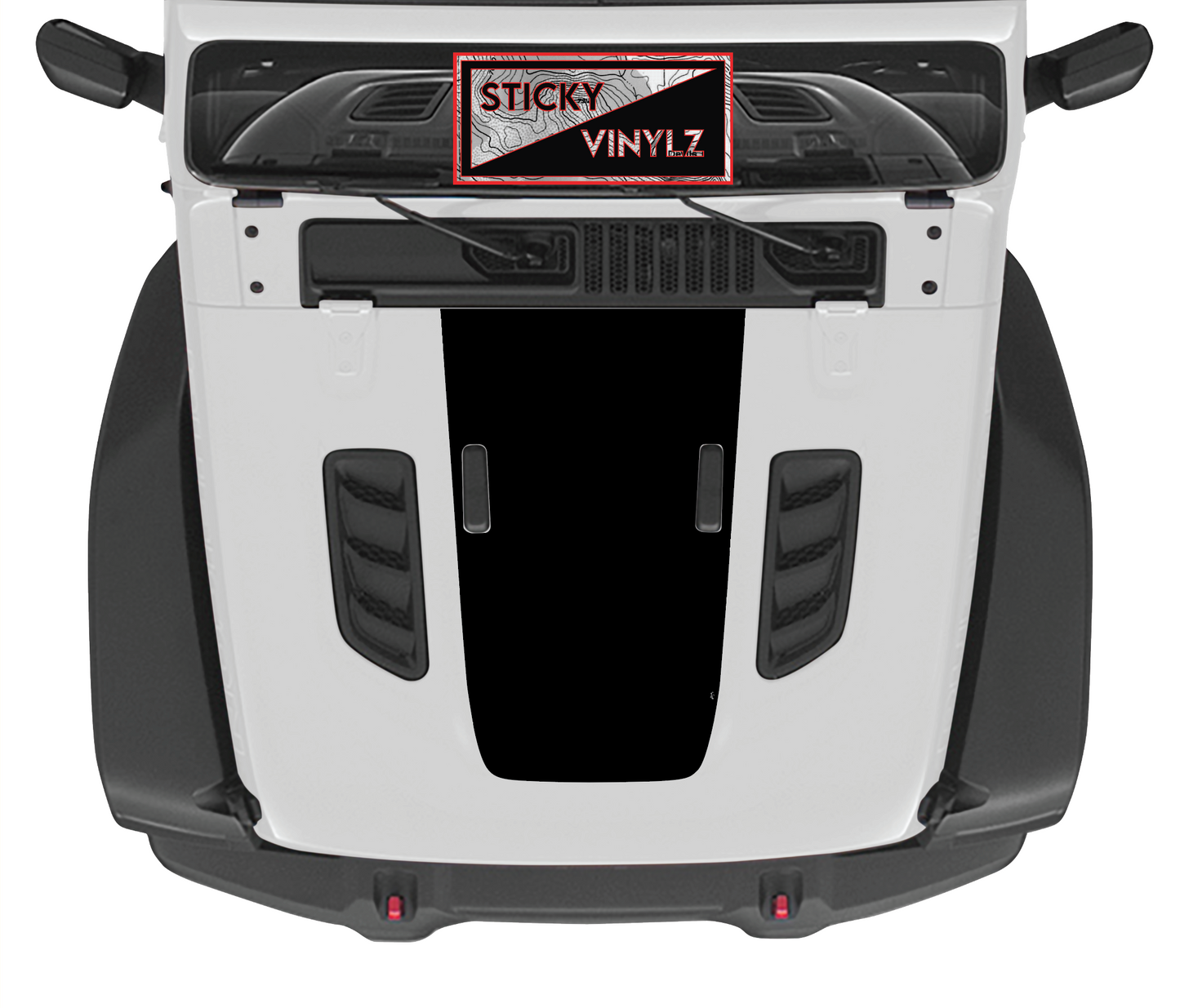 Hood Top Insert, Rubicon