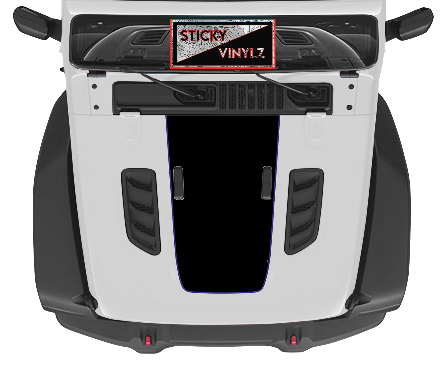 Hood Top Insert, Rubicon