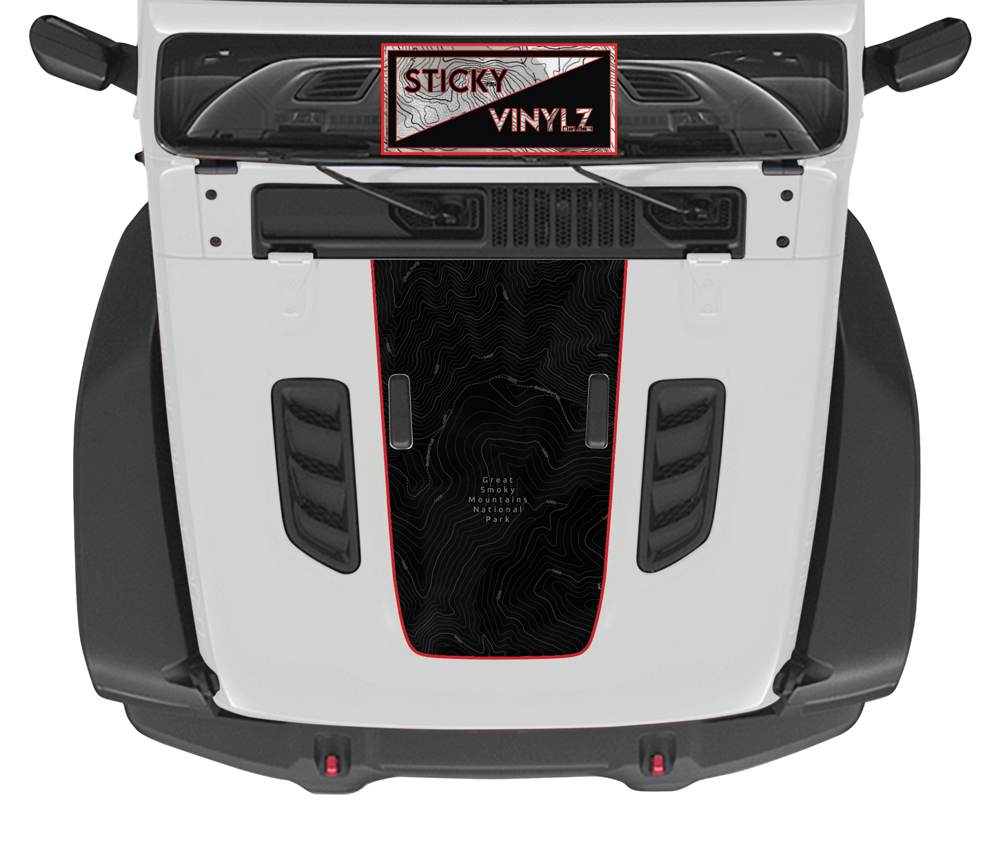 Hood Top Insert, Rubicon