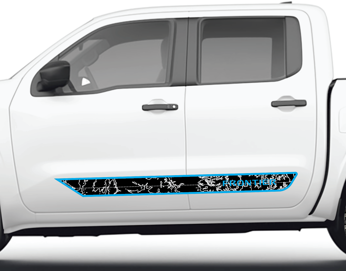 Nissan Frontier Textured Topographic Cab Side Strip