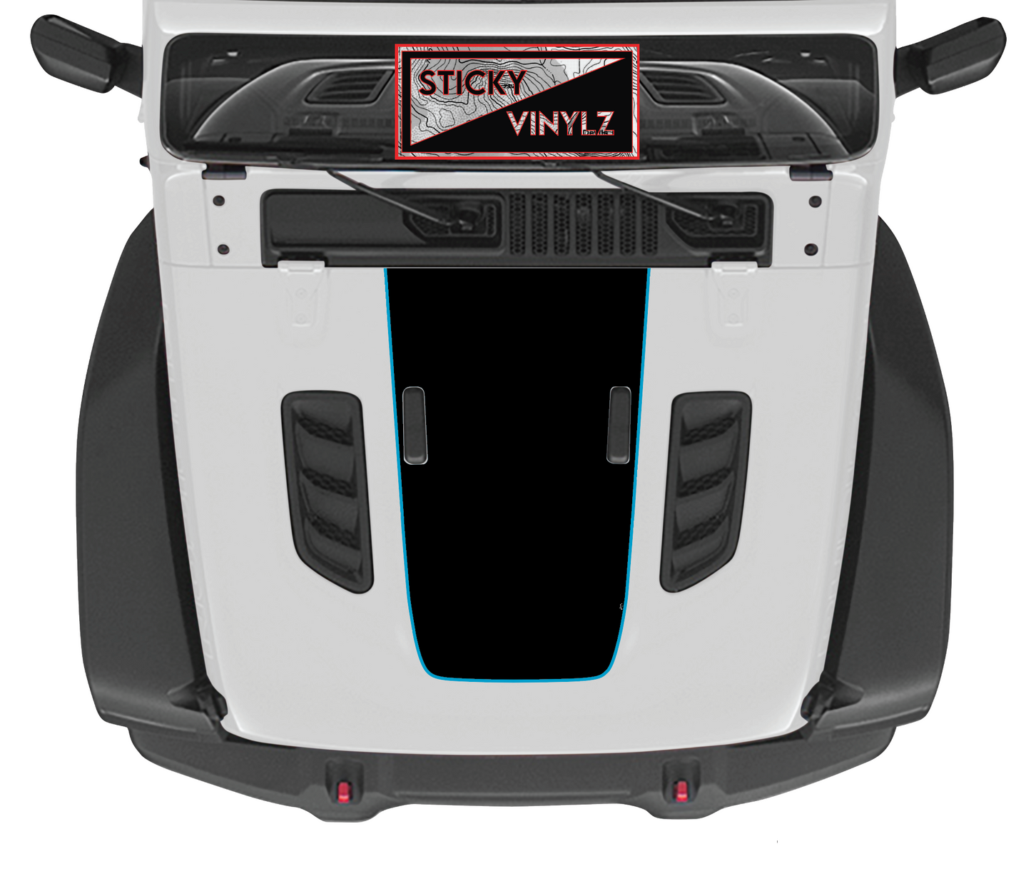 Hood Top Insert, Rubicon