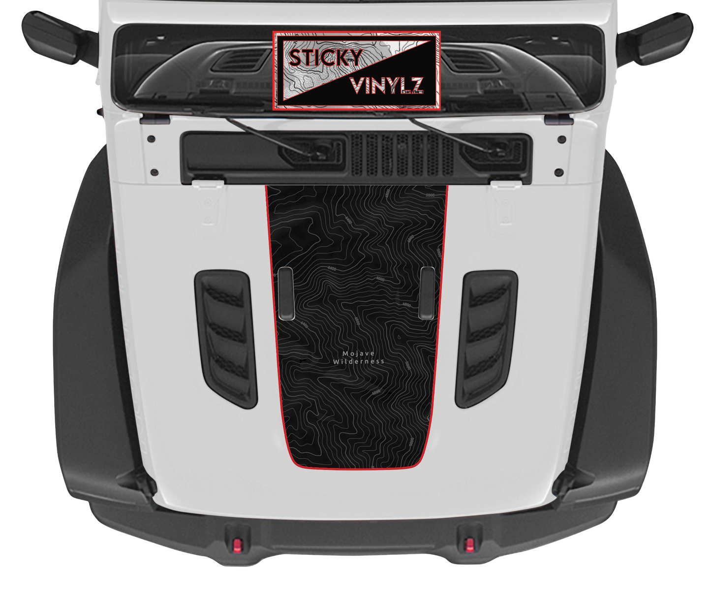 Hood Top Insert, Rubicon