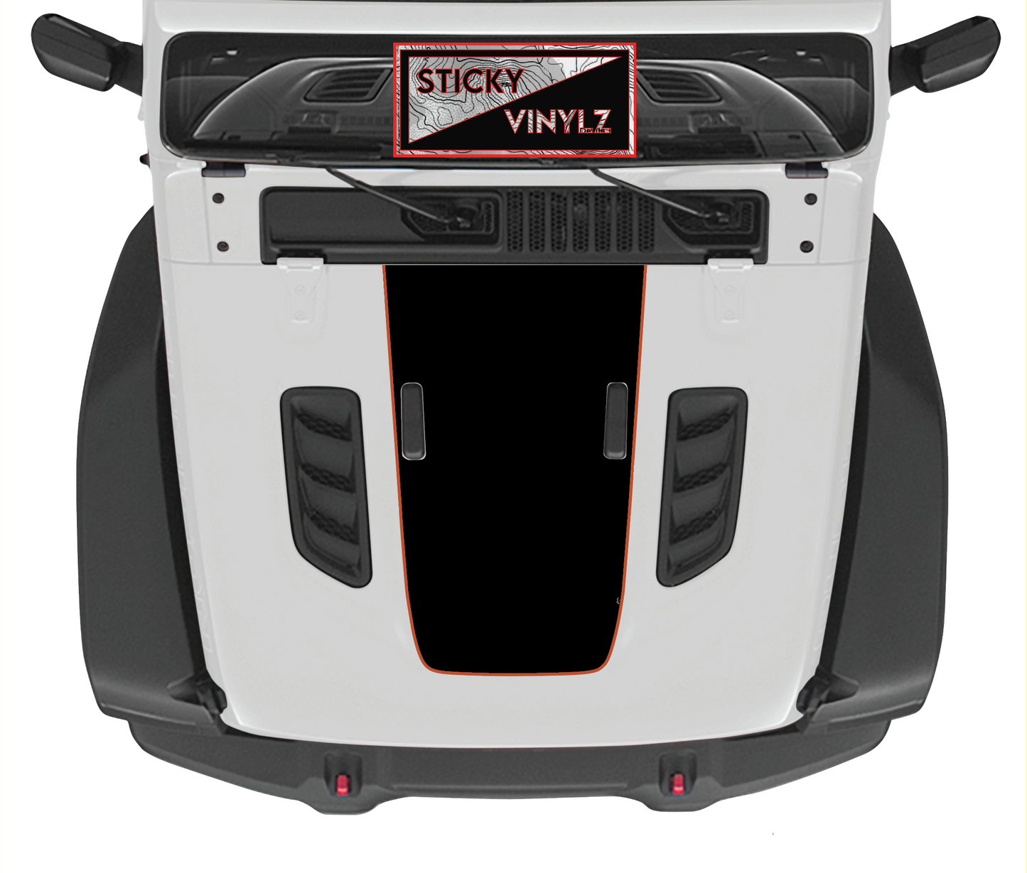 Hood Top Insert, Rubicon