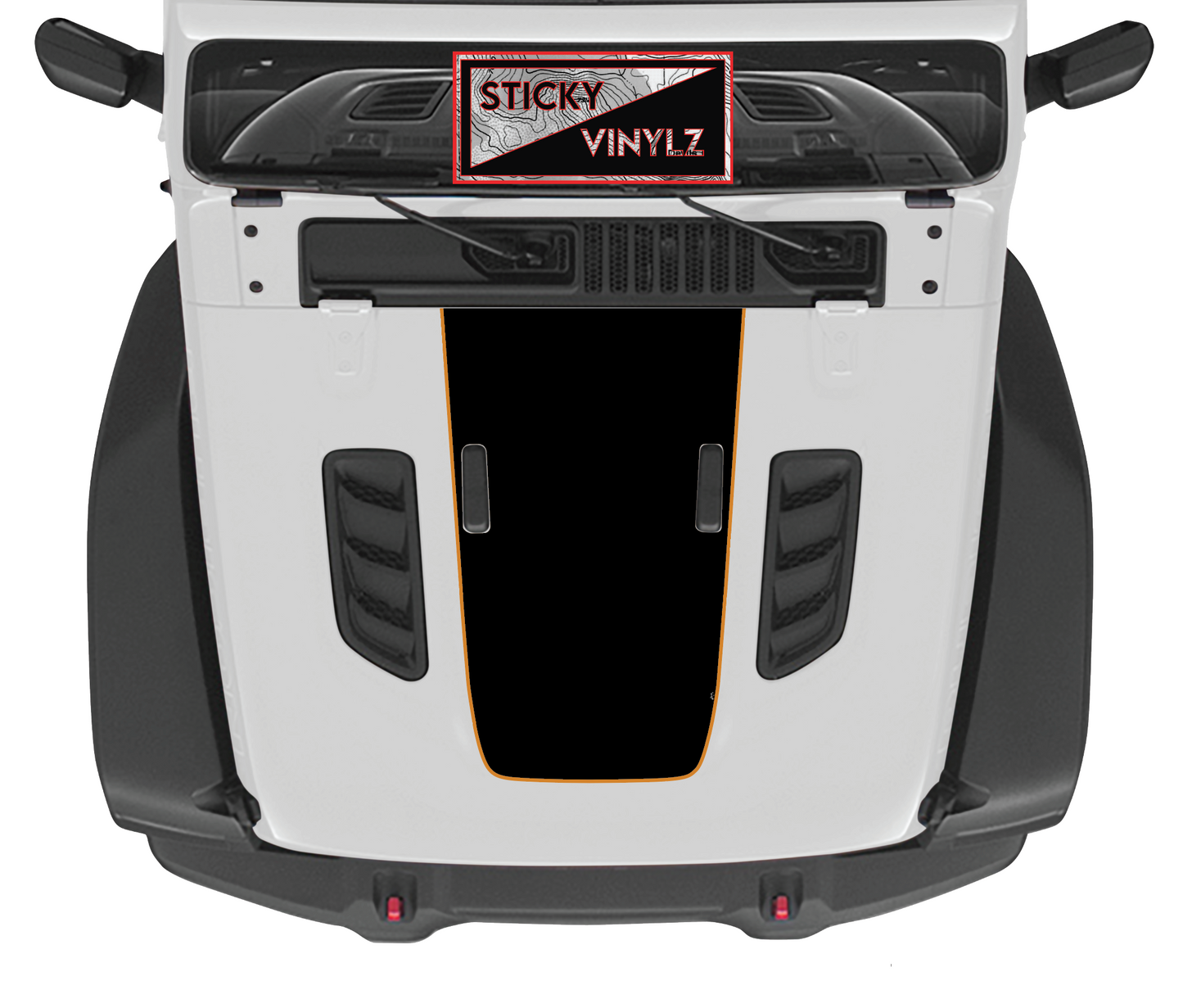 Hood Top Insert, Rubicon