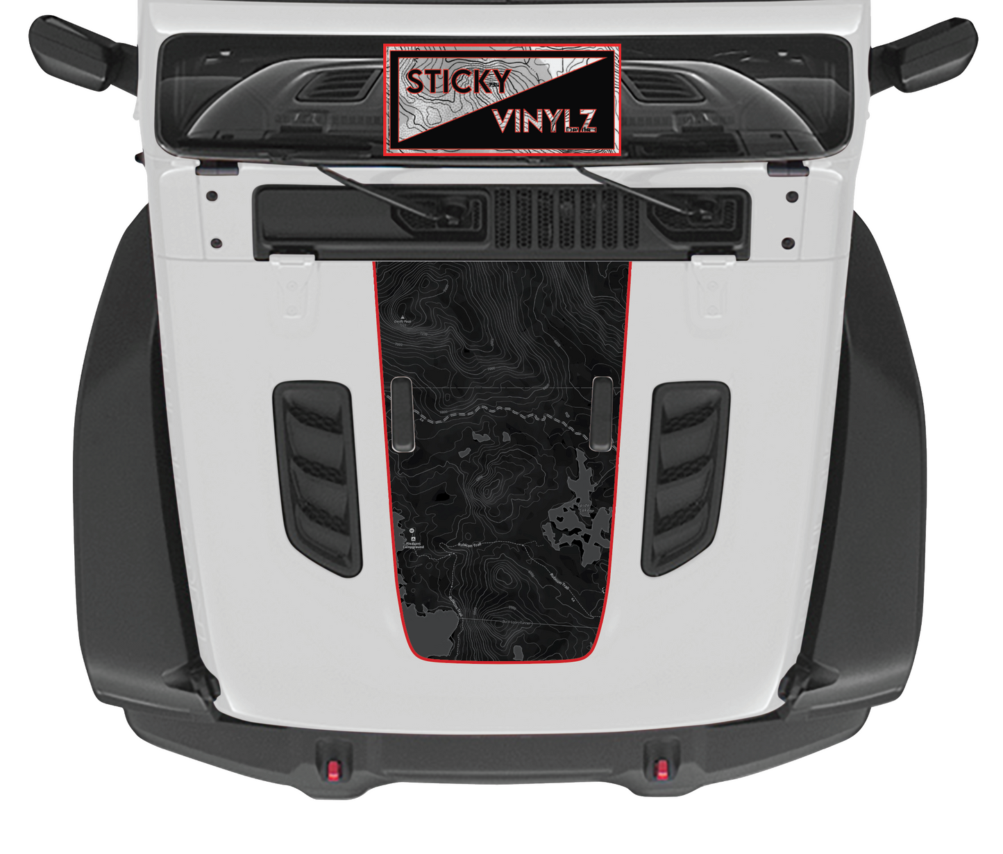 Hood Top Insert, Rubicon