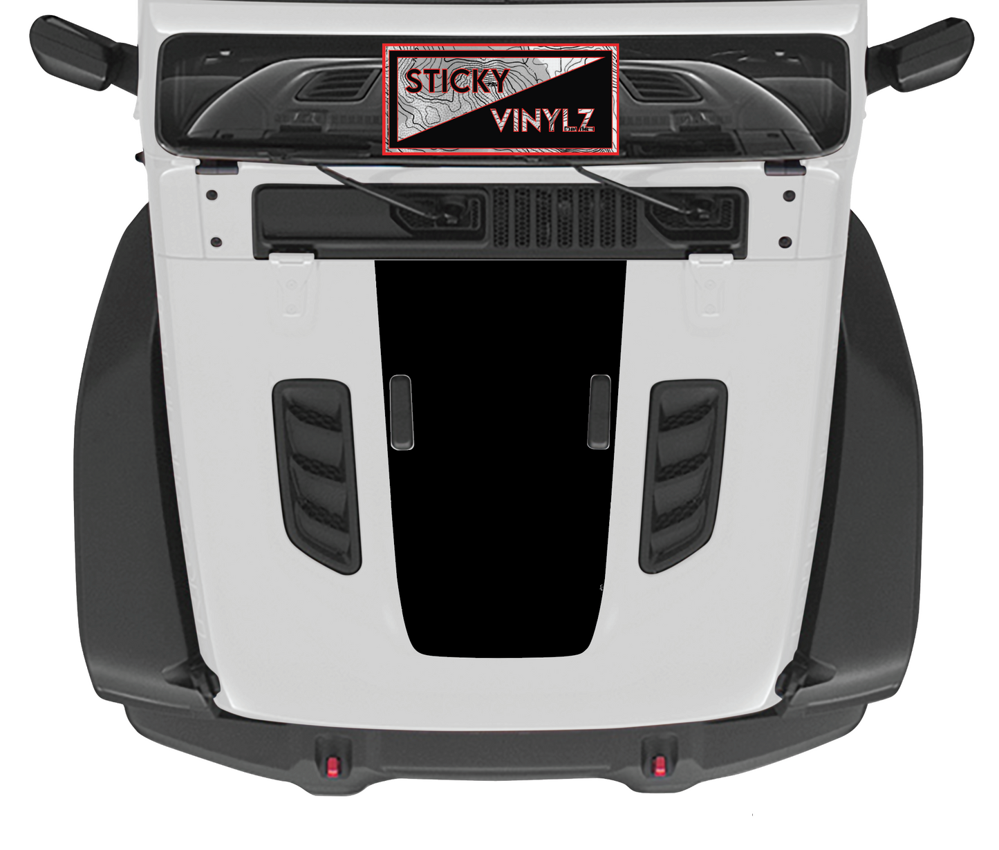 Hood Top Insert, Rubicon