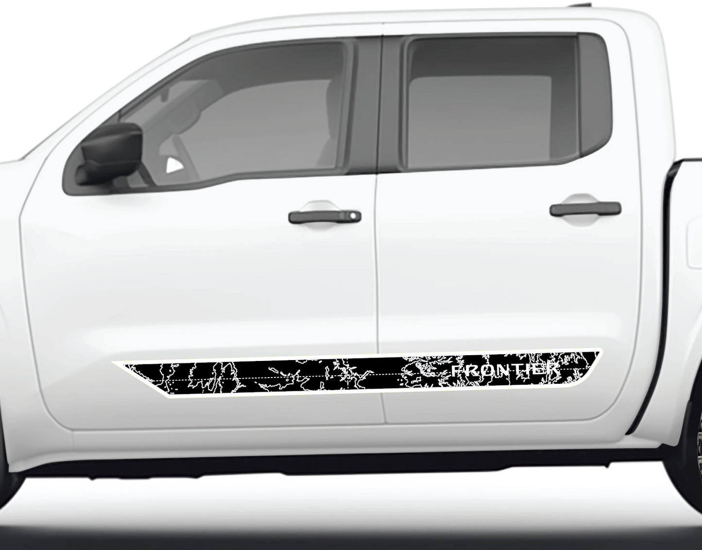 Nissan Frontier Textured Topographic Cab Side Strip