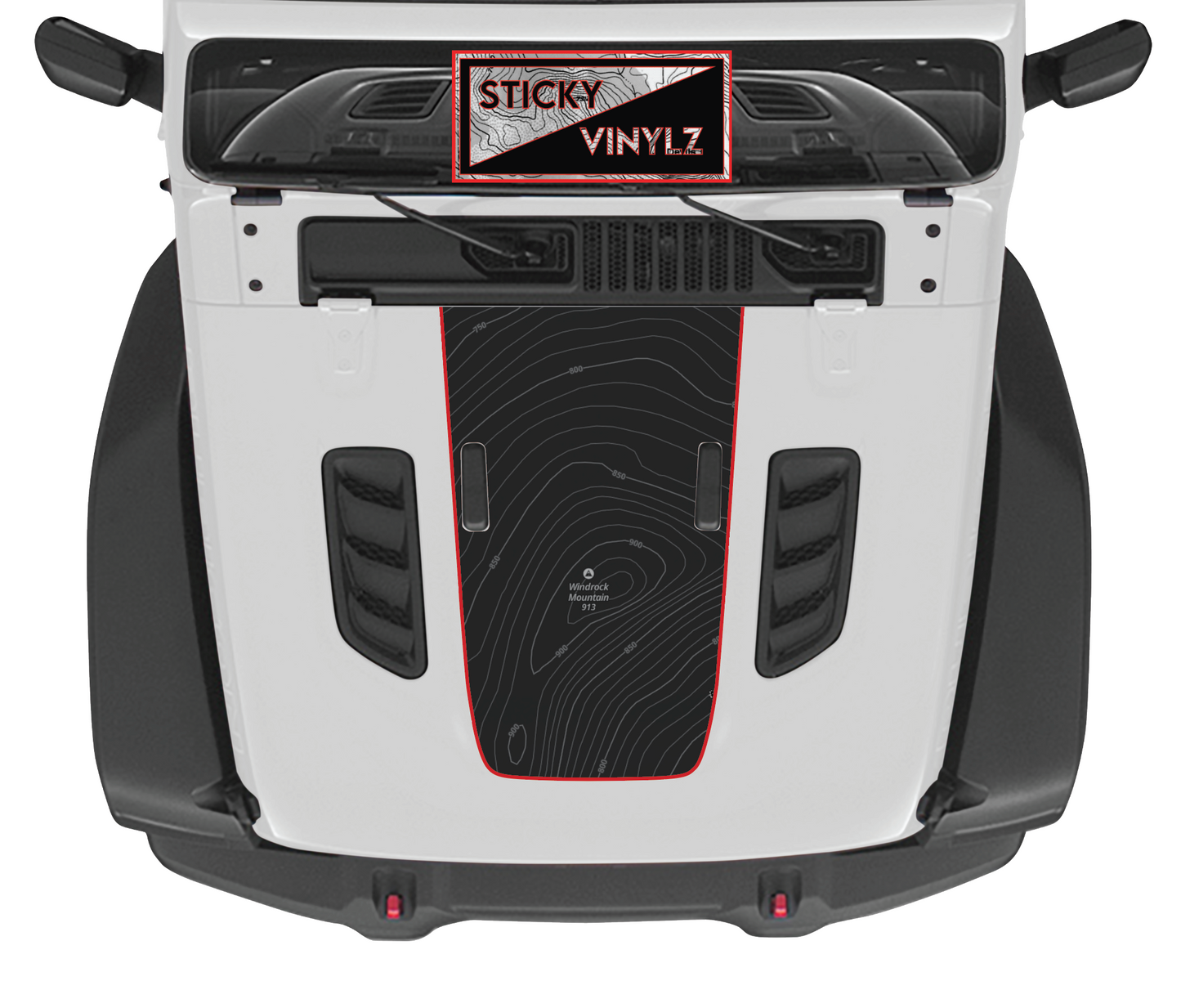 Hood Top Insert, Rubicon