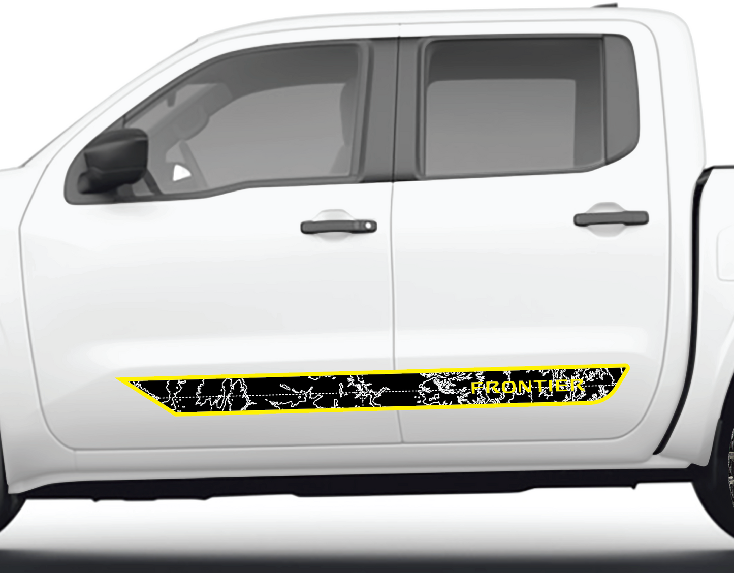 Nissan Frontier Textured Topographic Cab Side Strip