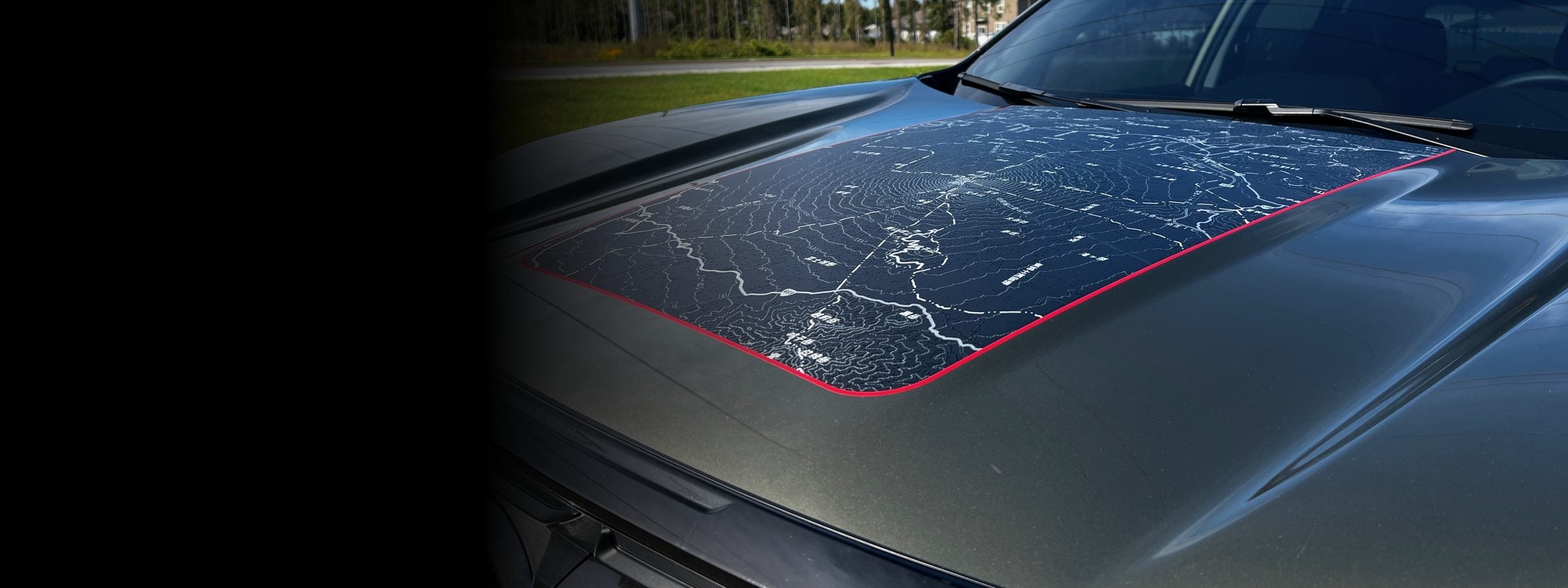 Subaru Forester Hood Top Insert, 2019 - 2024 with Sticky Vinylz graphics