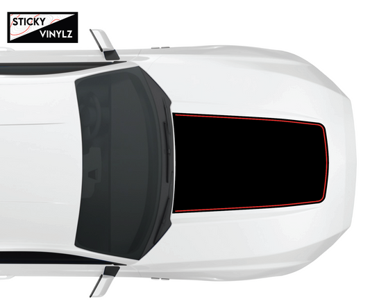 2024+ Mustang Non-GT Hood Insert w/Color Accent