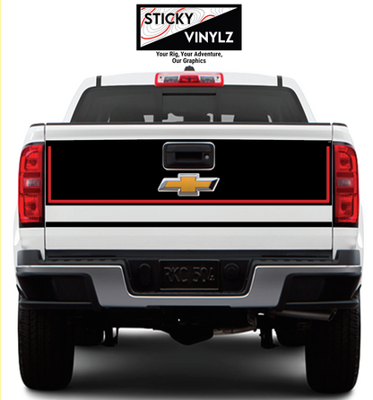 Chevy Colorado 2015-2022 Tailgate Wrap Kit vinyl decal, bright red color option