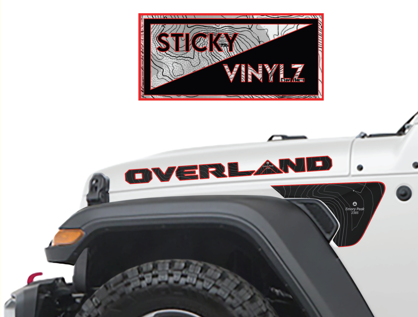 OVERLAND Hood Side Vinyl