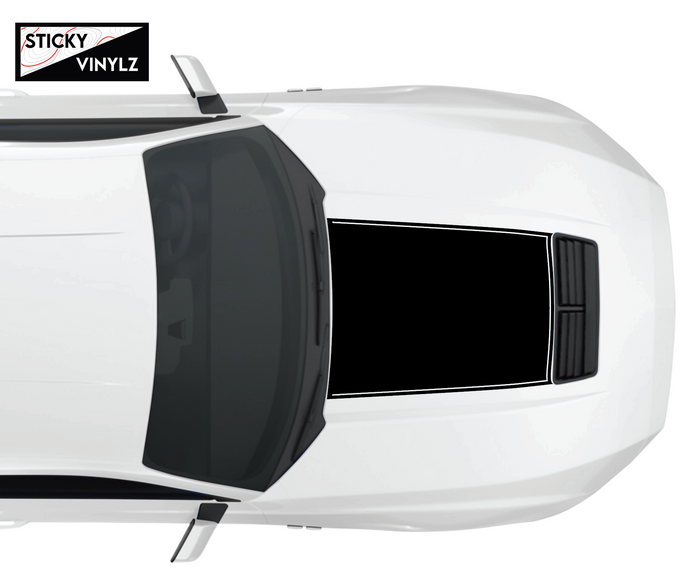 Ford Mustang 2024+ GT Hood Insert vinyl decal, black color option