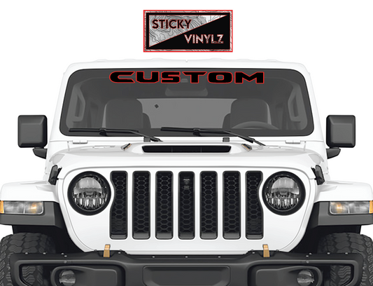 Custom Windshield Banner