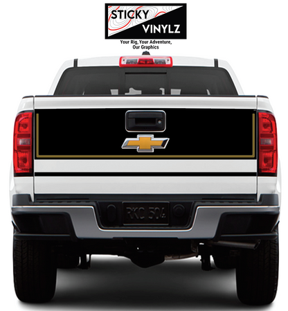 Chevy Colorado 2015-2022 Tailgate Wrap Kit vinyl decal, bronze color option