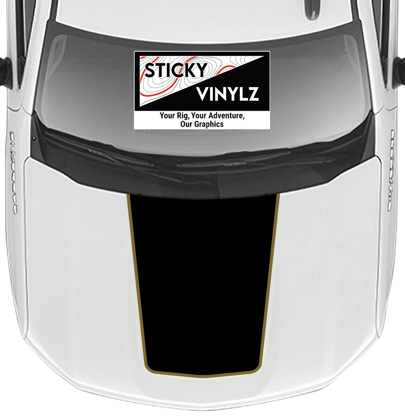 Hood Top Insert, Chevy Silverado 2019+