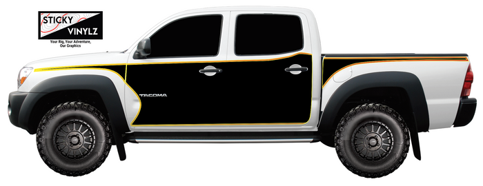 Toyota Tacoma 2nd Gen Venture side vinyl decal kit, custom color option