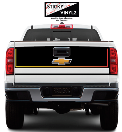 Chevy Colorado 2015-2022 Tailgate Wrap Kit vinyl decal, custom color option