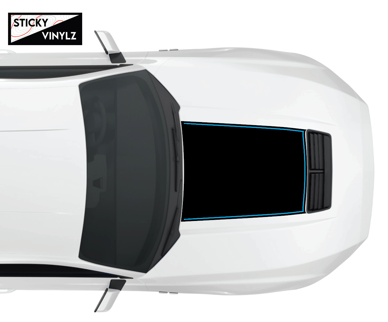 2024+ Mustang GT Hood Insert w/Color Accent