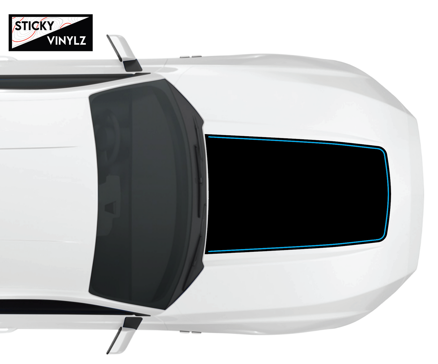 2024+ Mustang Non-GT Hood Insert w/Color Accent