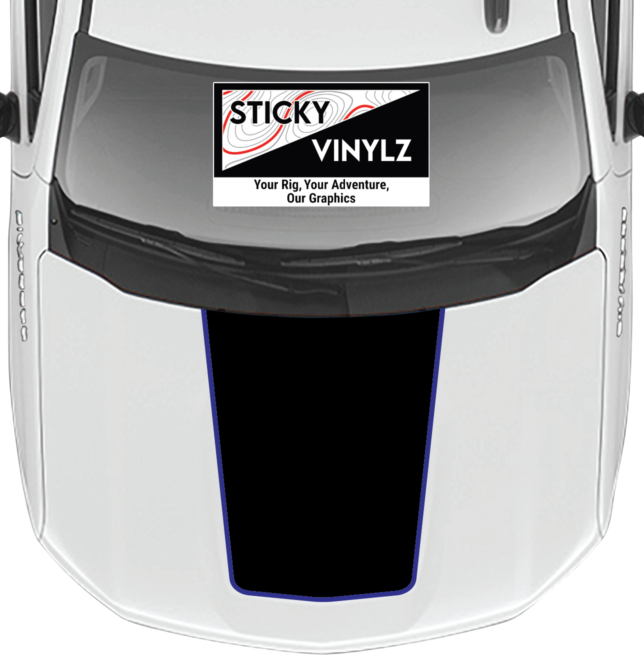 Hood Top Insert, Chevy Silverado 2019+