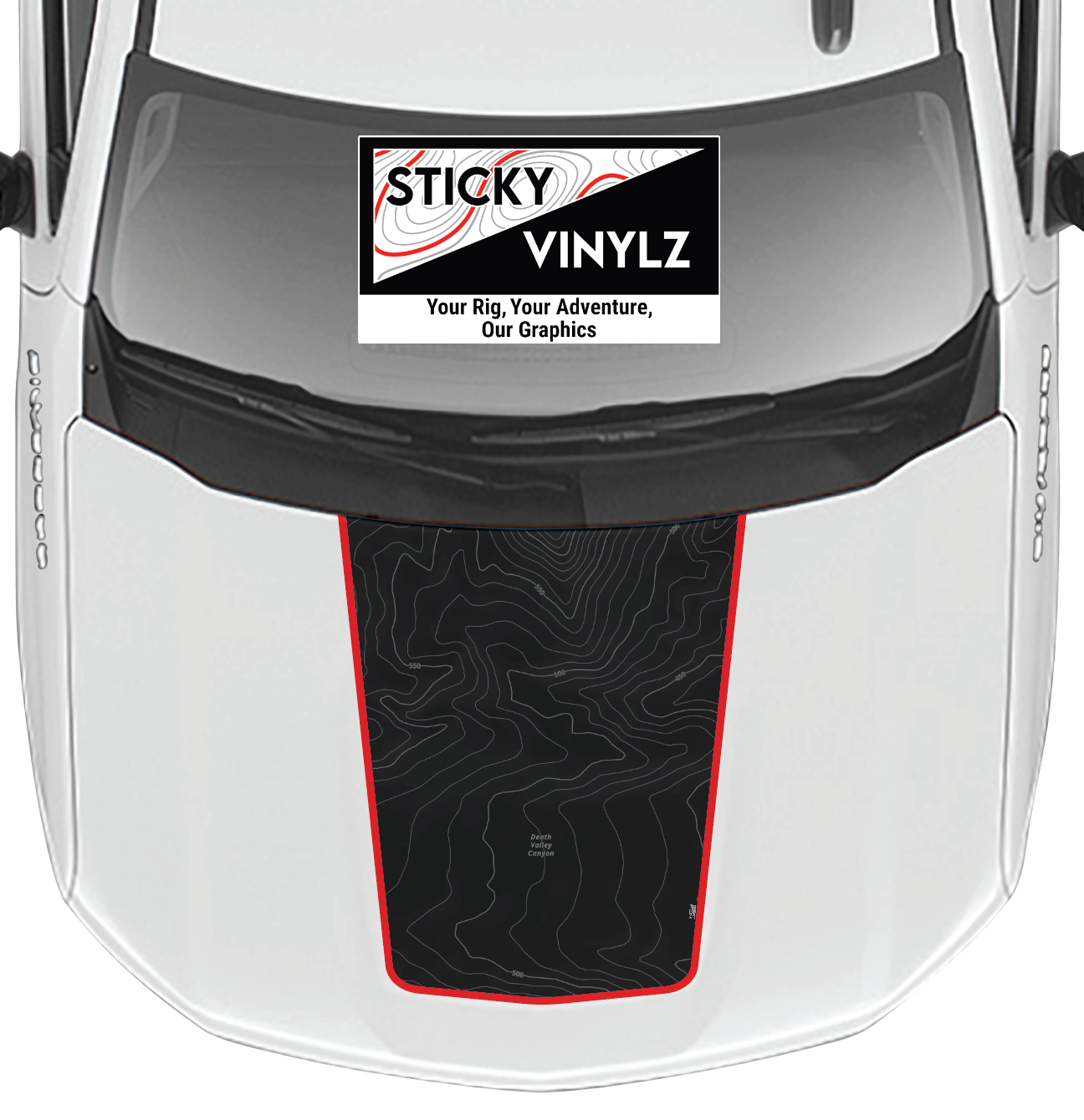 Hood Top Insert, Chevy Silverado 2019+