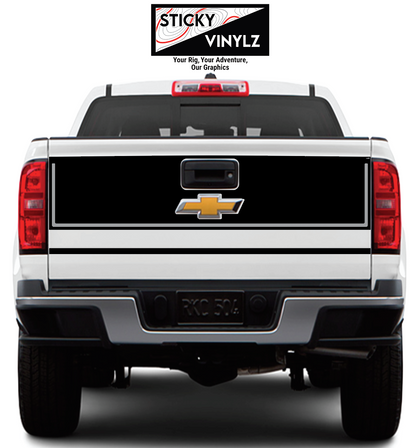 Chevy Colorado 2015-2022 Tailgate Wrap Kit vinyl decal, light gray color option