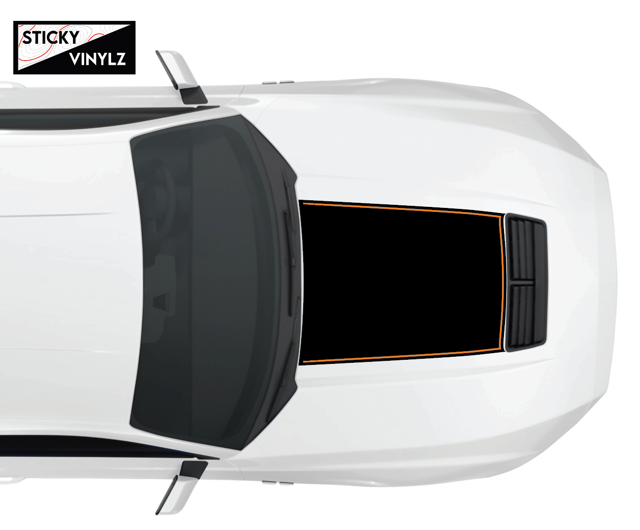 2024+ Mustang GT Hood Insert w/Color Accent