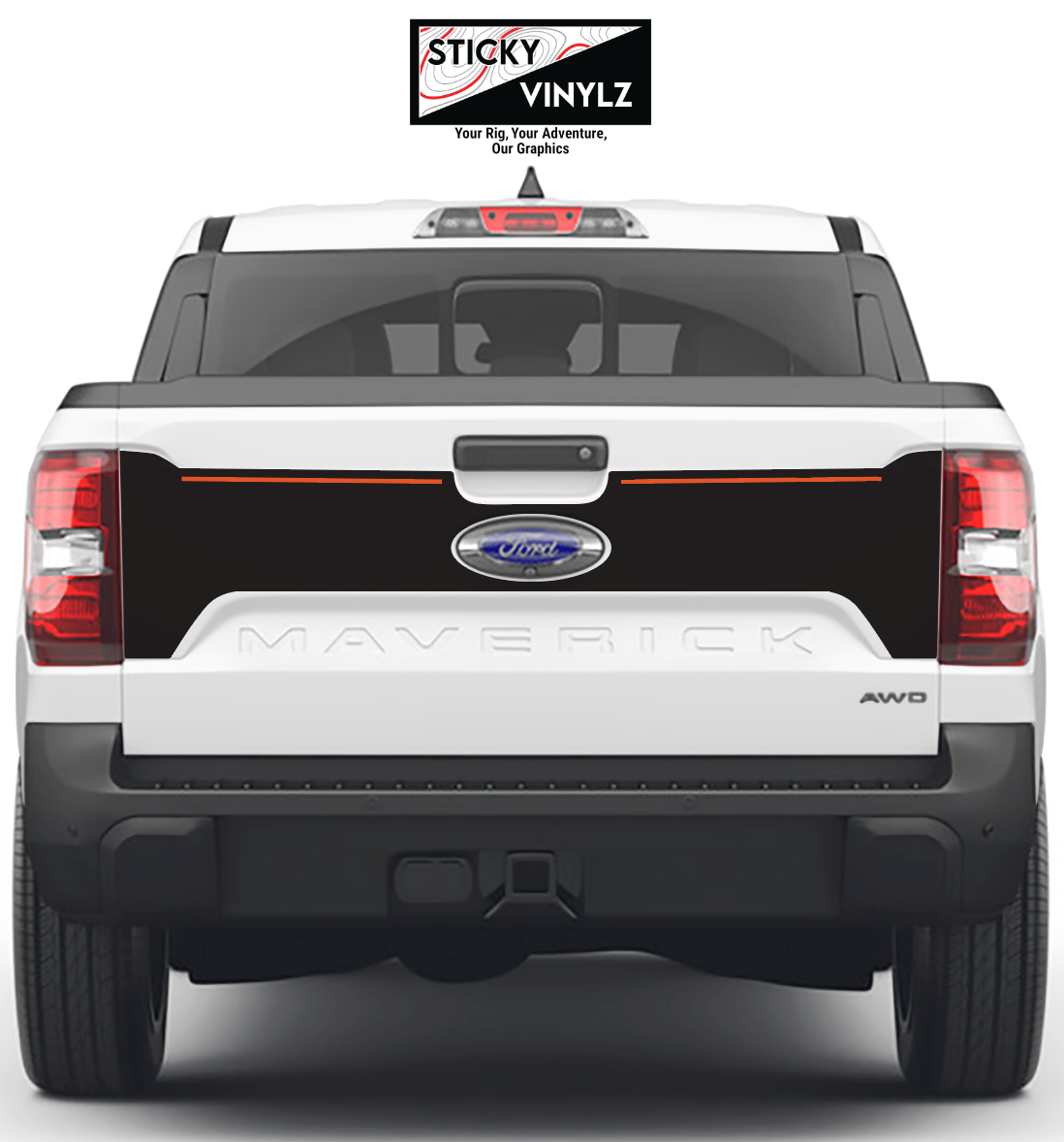 Tailgate Wrap Kit, Ford Maverick 2022+