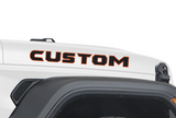 CUSTOM Name Hood Side Dual Color