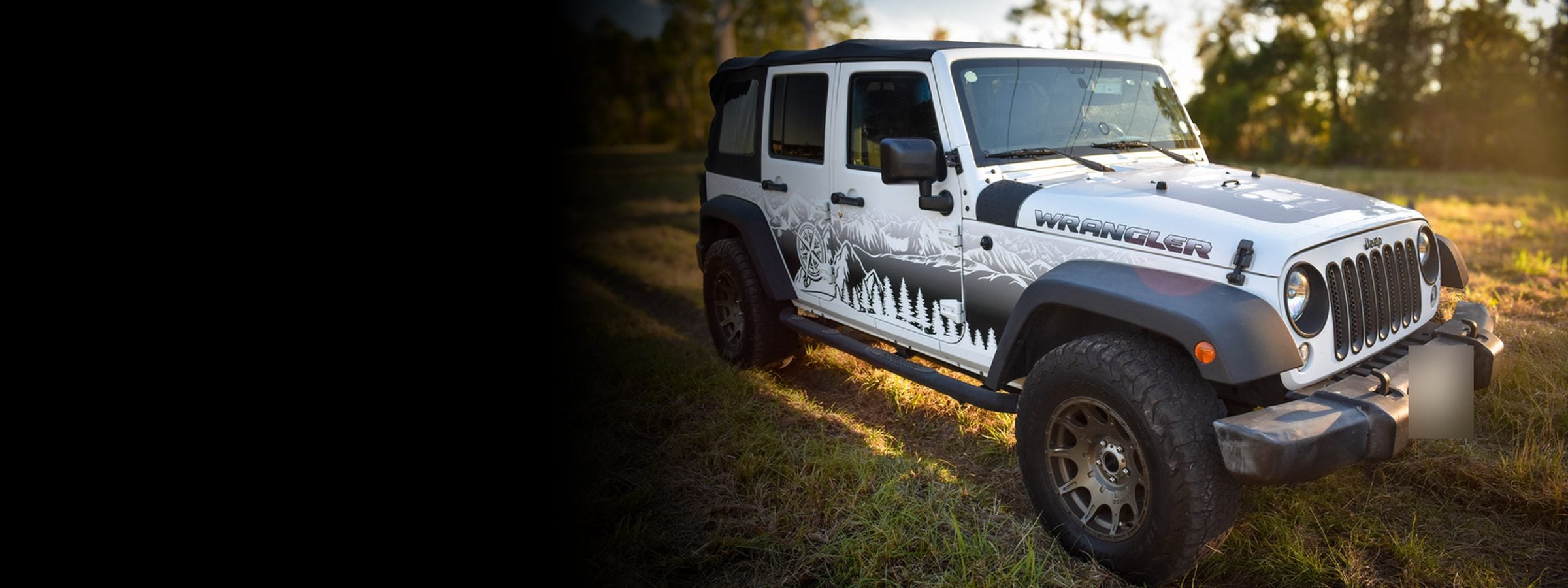 Jeep Wrangler JK/JKU 2006-2018 with Sticky Vinylz graphics